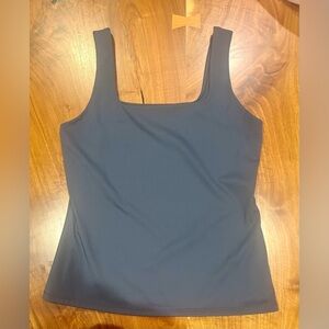 Nine West Square Neck Tank Top - Navy - Size Large